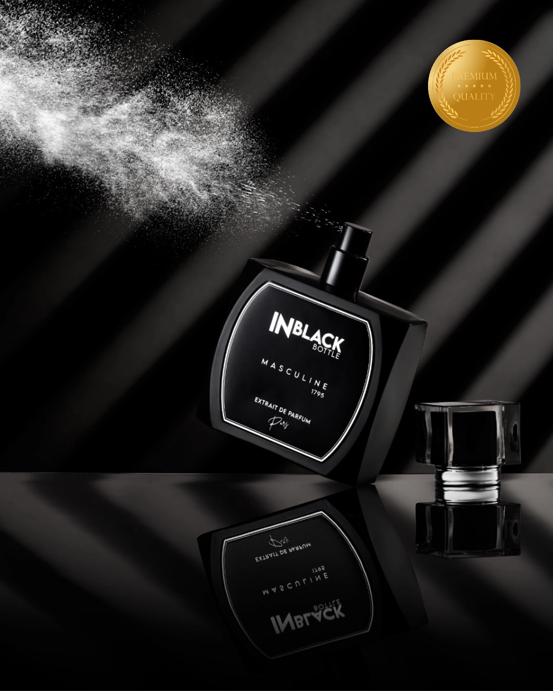 Pars In Black Bottle 1795 Masculine Extrait De Parfum 100ml